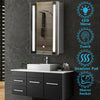 LED Bathroom Mirror Cabinet With Shaver Socket Storage/Demister/Sensor Switch UK