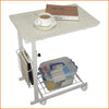 Adjustable Bed Sofa Side End Table C Shaped Coffee Tea Laptop Desk Trolly Tray