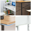 H-shaped Corner Computer Desk Workstation PC Table Home Office Study Furniture