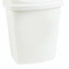 White 5Lt Plastic Flip Swing Top Waste Paper Bathroom Bin