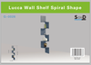 2/3/ 5 Tier Floating Wall Shelves Corner Shelf Storage Display Bookcase