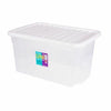 3 Pack Plastic Storage Boxes Clear Home Stacker Boxes With Lids