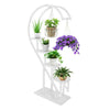 Heart Shape Flower Pot Holder Metal Rack Plant Display Shelf Stand Garden Decor