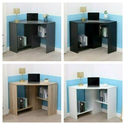 Computer Desk Writing Corner PC Table Laptop Home Office Workstation 3 Colors