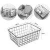 4X Large Storage Basket Metal Wire Mesh Basketry Bathroom Kitchen Tray Desk Tidy