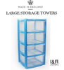 NEW PLASTIC STORAGE TOWER 3 4 5 6 TIER DRAWER OFFICE DESKTOP GARAGE MINI SMALL