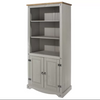 Tall Kitchen Pantry Rustic Grey Cupboard Storage Cabinet Unit Large Dresser Door