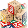 30 Wooden ABC & 123 Building Blocks Kids Alphabet Letters Numbers Bricks Toy Set