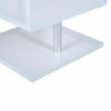 Small Square Coffee Table White Modern 2 Tier Side Table Bedside Nightstand Unit