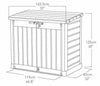 Keter Extra Large Outdoor Garden Patio Tool Storage Box Utility Cabinet Cupboard