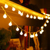 Outdoor Mains Powered Globe String Lights 200LED 20M Waterproof Ball Fairy Decor
