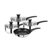 Jamie Oliver Tefal 4pc Stainless Steel Pan Set ( Induction Compatible )
