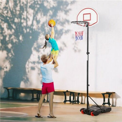 1.9-2.5M Freestanding Basketball Net Hoop Portable Backboard Stand with Wheels