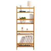 4-Tier Ladder Shelf Bookshelf Bookcase Storage Display Leaning Home Office Decor