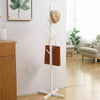 Wood Coat Stand Hat Umbrella Floor Standing Rack Clothes Hanger 8 Hooks Children