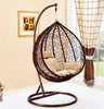 Hanging Rattan Swing Patio Garden Chair Weave Egg w/ Cushion In Outdoor