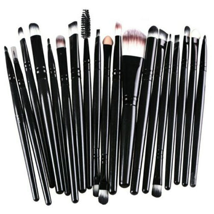 20 pcs Set Professional Make Up Brushes Foundation Blusher Face Powder Eyeshadow