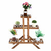 5 Pot Plant Stand Outdoor Indoor Flower Rack Display Shelf Holder Wooden Storage