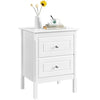 Bedside Nightstand Tables Sofa Side End Table 2 Drawers Storage Unit 48x40x55cm