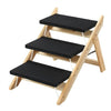 UK Portable Wooden 2-in-1 Pet Folding Dog Cat 3 Ramp Steps Stairs Ladder Travel