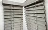 Fauxwood Faux Wood Wooden String Venetian Blinds 50MM Slats Smooth Grey White