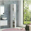 1.85m Tall Bathroom Cabinet High Grade Storage Furniture Unit Cupboard Shelf 73"
