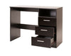 Computer Desk Black Gloss 3 Drawers Open Storage Shelf Home Office Ottawa