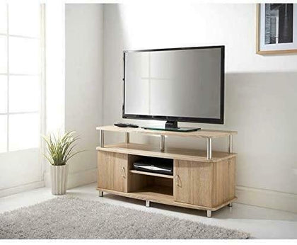 2 Door TV Unit with 4 Shelves Stand with Storage Cupboards Living Room