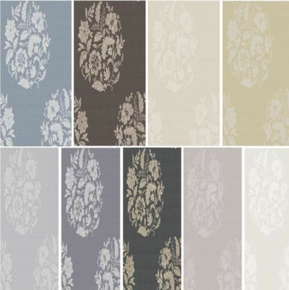 NEW LUXURY FLORAL MOTIF TEXTURED METALLIC HIGH QUALITY NON-WOVEN WALLPAPER ROLL