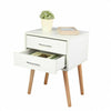 White Bedside Table Cabinets End Side Tables Modern Bedroom Storage Cabinet