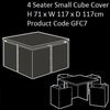 WATERPROOF OUTDOOR GARDEN FURNITURE COVERS PATIO TABLE SOFA BENCH CUBE BBQ SWING