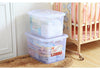 10L Quality Plastic Storage Boxes Clear With Lids Removals House Home Stackable