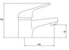 Modern Bathroom Basin Sink Tap Monobloc Mixer Taps Waterfall Chrome Brass Faucet