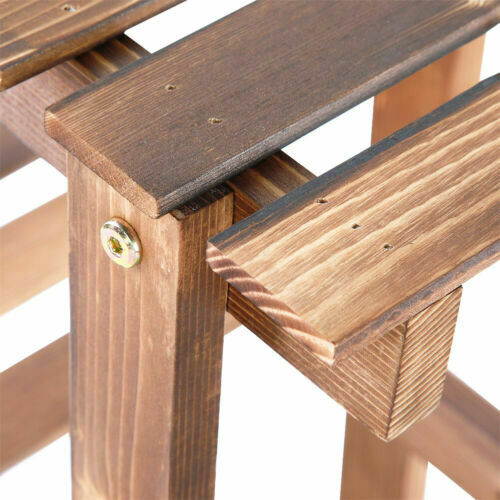 5 Pot Plant Stand Outdoor Indoor Flower Rack Display Shelf Holder Wooden Storage