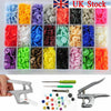 For KAM Snaps 360packs T5 Plastic Buttons 24 Colours Poppers Fastener + Pliers