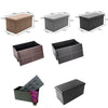 Large Ottoman Foot Stool Box Folding Storage Toy Seat Pouffe Colors