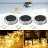 1/3/6Pack Solar Mason Jar Lid String Fairy Lights Outdoor Garden Lamps Decor UK