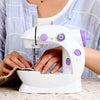Portable Mini Electric Sewing Machine Stitch LED Light 2 Speed Foot Pedal Sewing