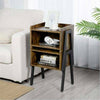 Vintage Bedside End Table Cupboard Sofa Bed Side Desk Nightstand Storage Shelf K
