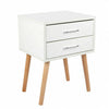 White Bedside Table Cabinets End Side Tables Modern Bedroom Storage Cabinet