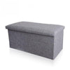 Large Ottoman Foot Stool Box Folding Storage Toy Seat Pouffe Colors