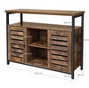 Vintage Industrial Sideboard Rustic Side Cabinet Large Storage Unit Metal Shelf