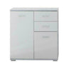 High Gloss Bathroom Unit Scratch Resistant Waterproof Storage Towell Door White