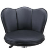 2 x Faux Leather Breakfast Bar Stools Gas Lift Home Kitchen Swivel Chairs Black