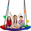 100cm Giant Nest Web Rope Hanging Tree Swing Seat Climbing Frame Round Backyard