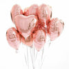 Rose Gold Hen Night Do Party Bride To Be Foil Latex Letter Balloon Helium Heart