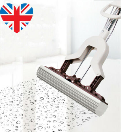 Magic Sponge Mop Super Absorbent Self-Wringing Cleaning Floor Telescopic Handle