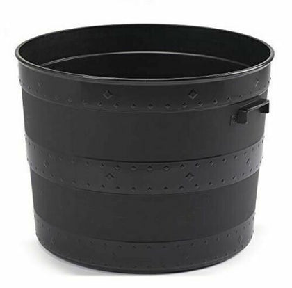 Heavy Duty Blacksmith Barrel Tub Planter Flower Garden Herb Patio Container 52cm