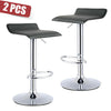 2 x Breakfast Bar Stools Black Faux Leather Gas Lift Home Kitchen Swivel Chairs