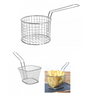 Round Mini Chip Pan Fryer Fries Serving Baskets With Handle Serving Dish